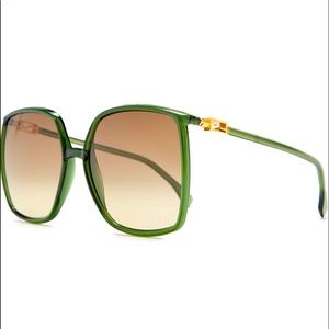 Fendi 60 mm Rectangle Sunglasses